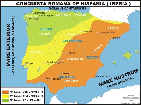 Resultado de imagen de Romanización de Hispania